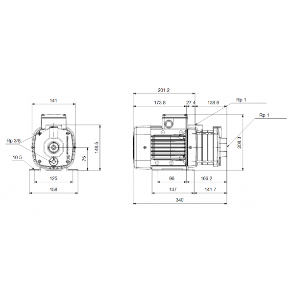 Pompa apa Grundfos CM3-5-2Ph