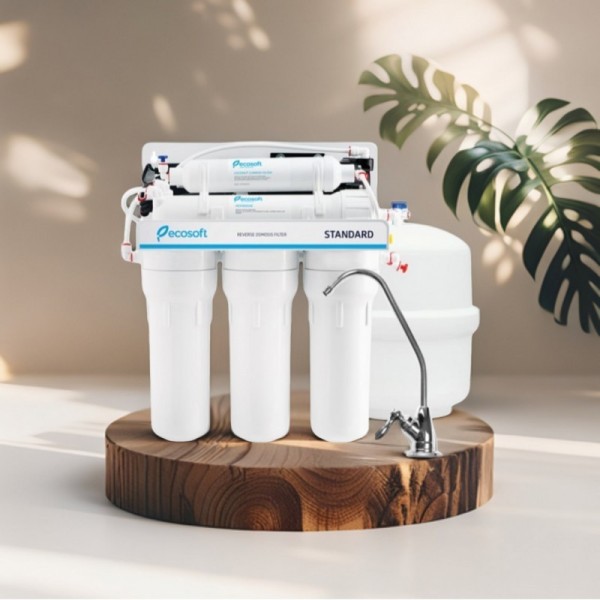 Purificator apa cu osmoza inversa Ecosoft in 5 trepte, Mineralizare, fara pompa booster - ECOSOFT
